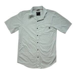 MARMOT Light Blue Colorful Heather Button Up Shirt Size Small Mens #N44150